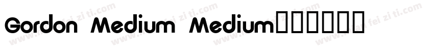 Gordon Medium Medium字体转换